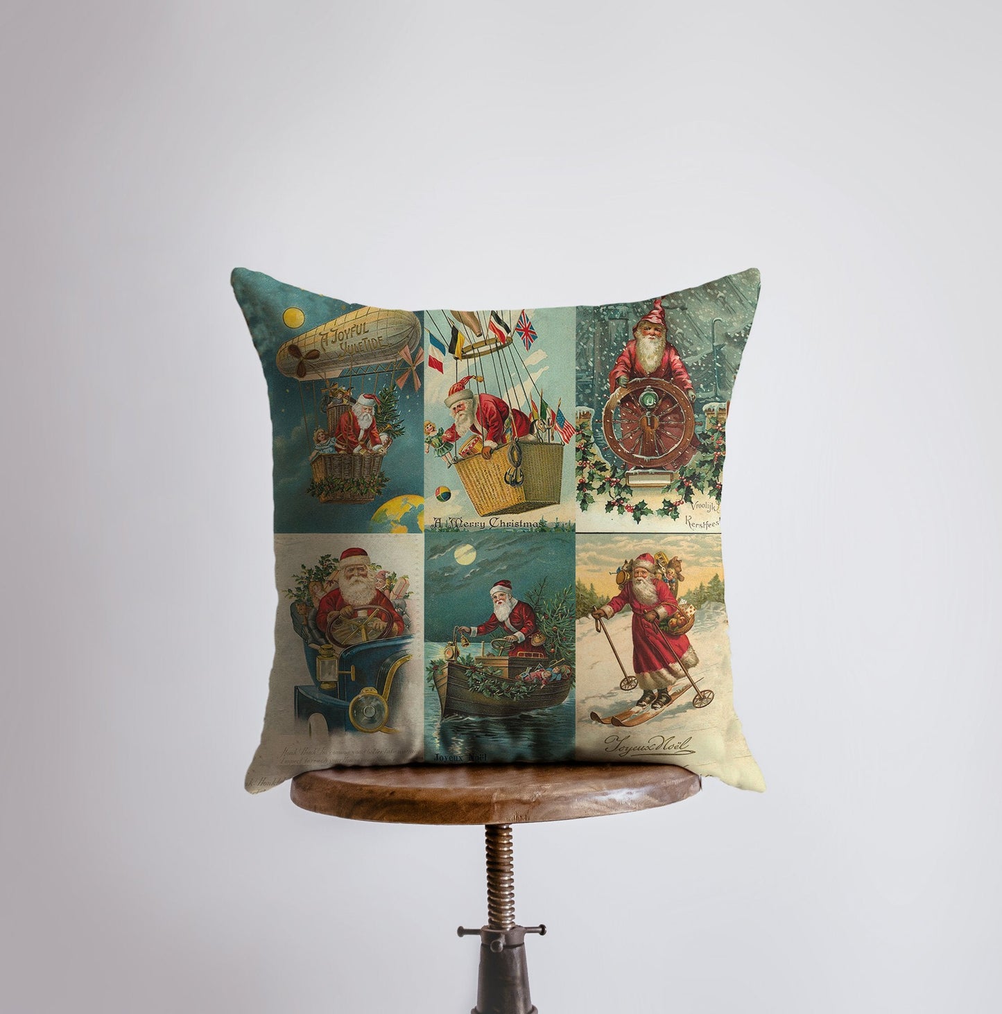 Merry Christmas | Vintage | Throw Pillow | Christmas Pillow | Home