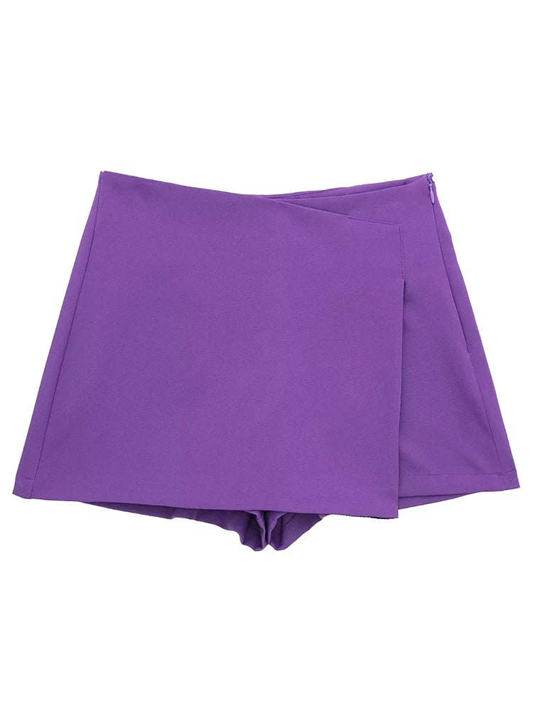 Willshela Women's Side Zipper Skirts /Shorts