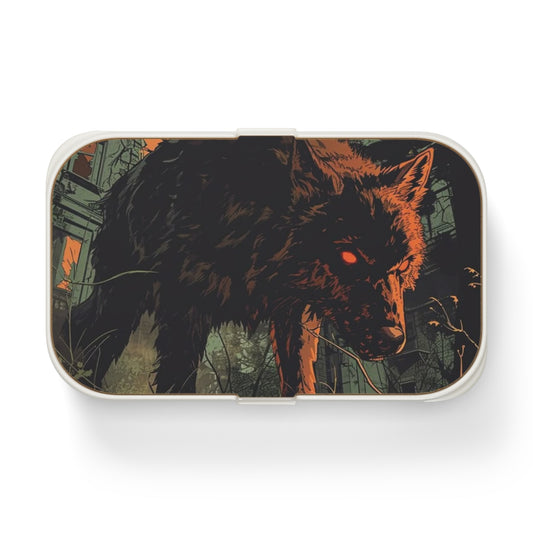 Gothic Wolf Bento Lunch Box - Unique Meal Prep Container