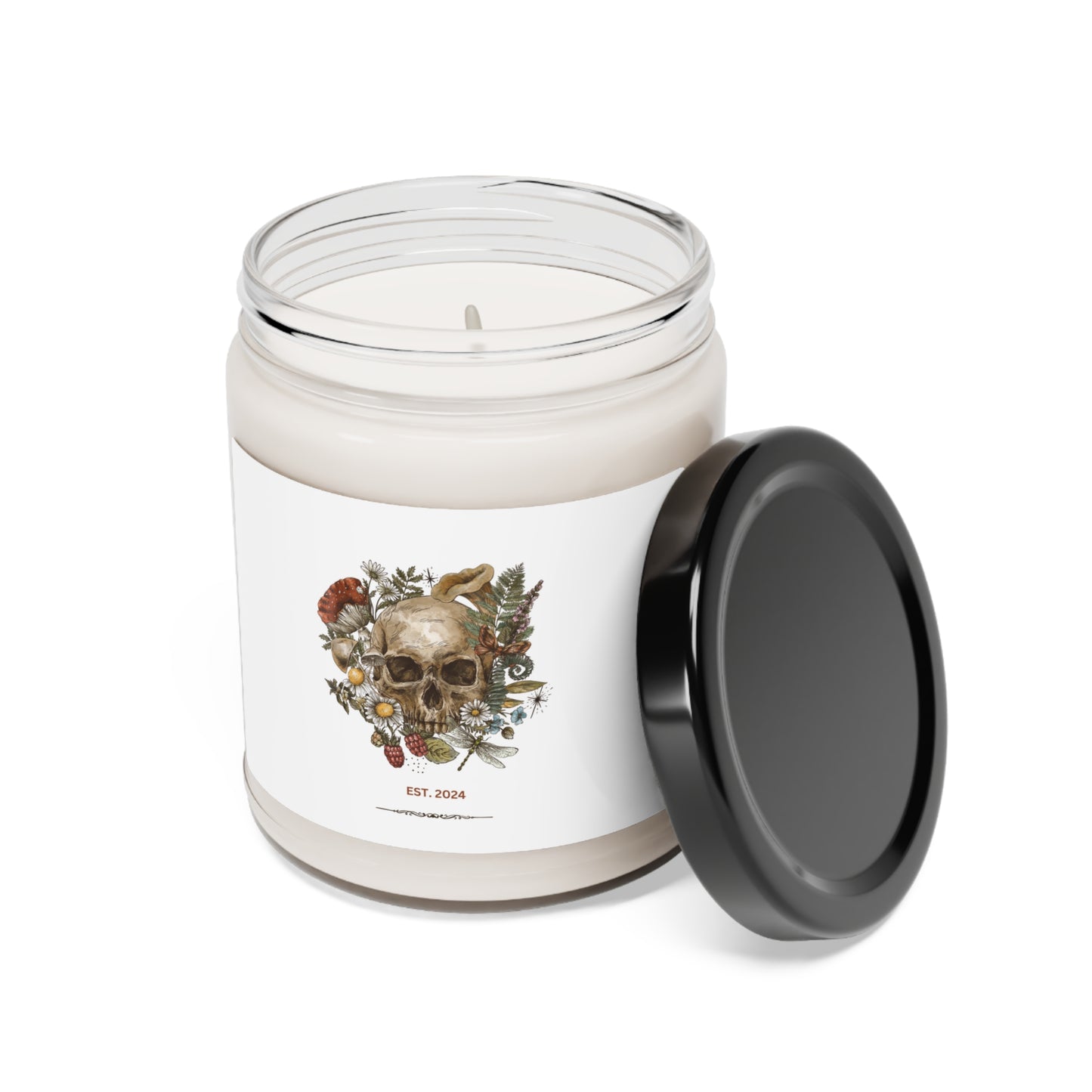Vintage Skull Scented Soy Candle, 9oz