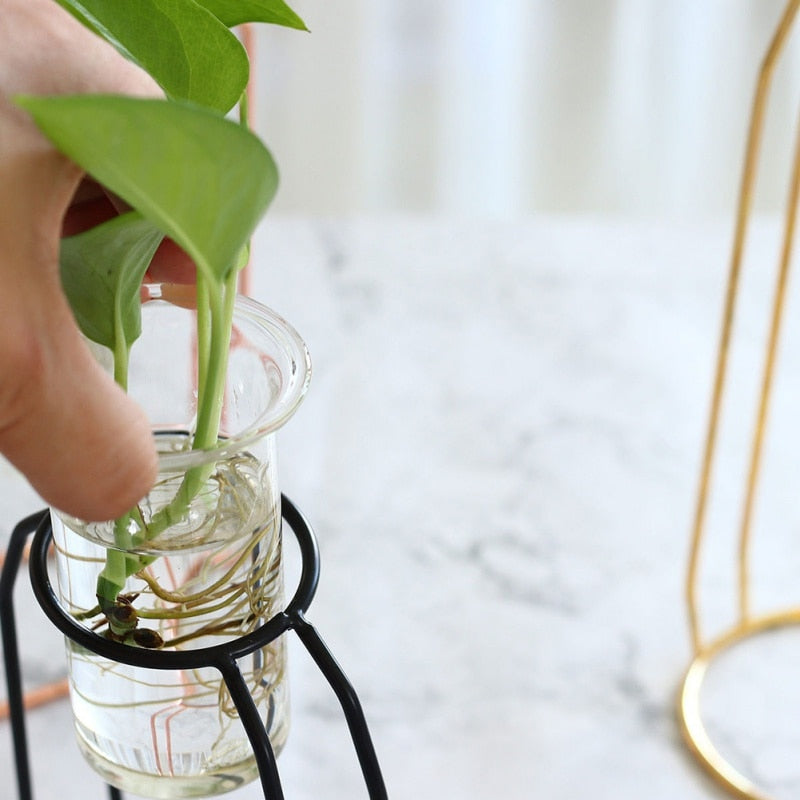 Lluxury Flower Vase Iron Stand