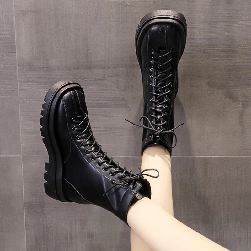 Thick Bottom Martin Boots for Women