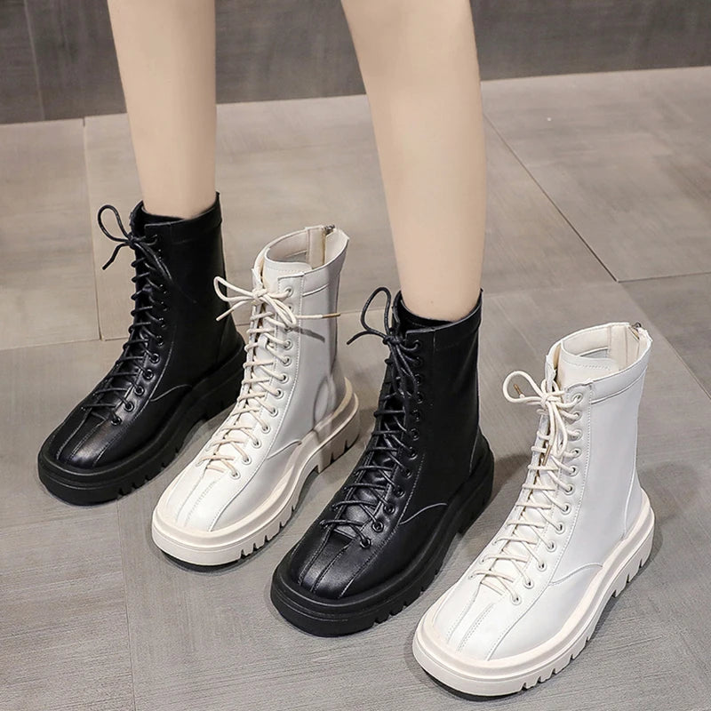 Thick Bottom Martin Boots for Women