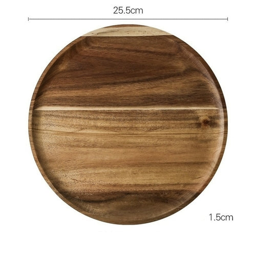 Rustic Wooden Cake Dish