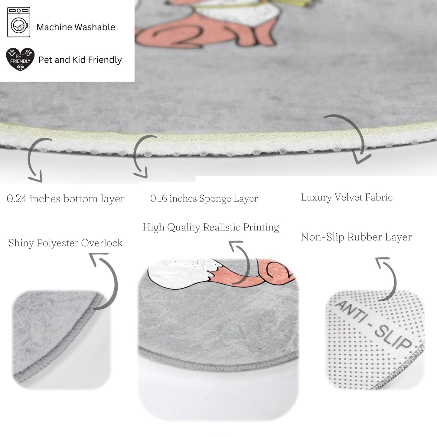 Winter Fox Kids Rug | Homeezone