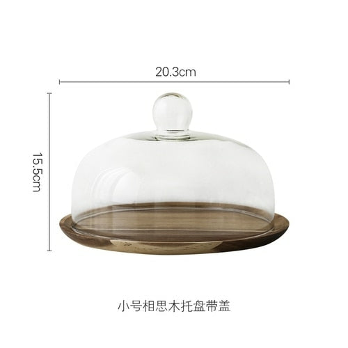 Rustic Wooden Cake Dish