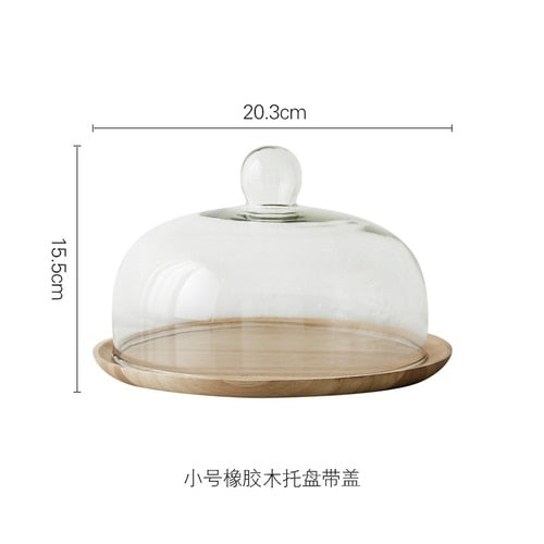 Rustic Wooden Cake Dish