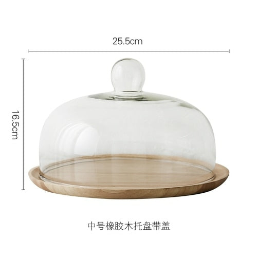 Rustic Wooden Cake Dish