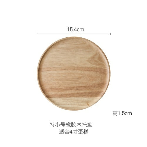 Rustic Wooden Cake Dish