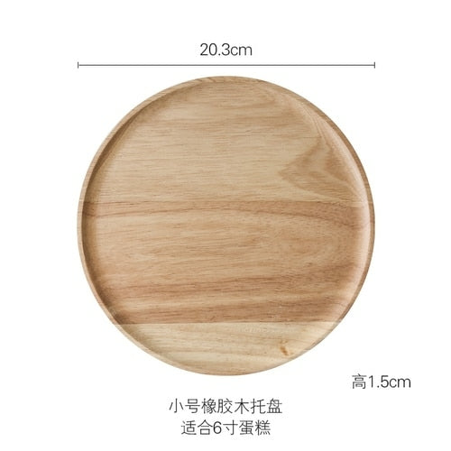 Rustic Wooden Cake Dish
