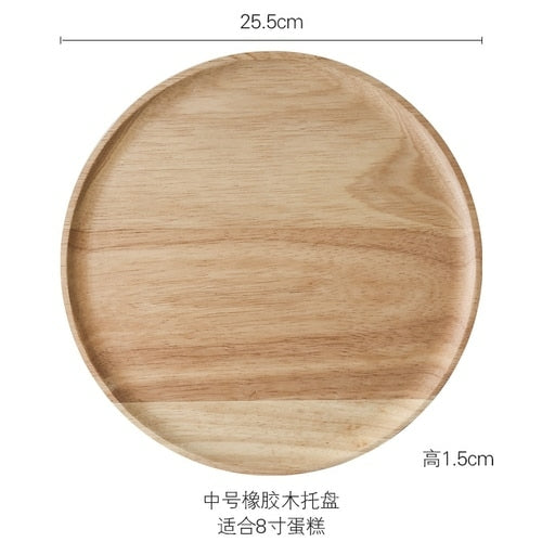 Rustic Wooden Cake Dish