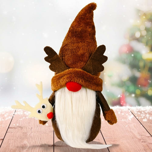 New Christmas Long Legged Santa Gnome Plush Doll