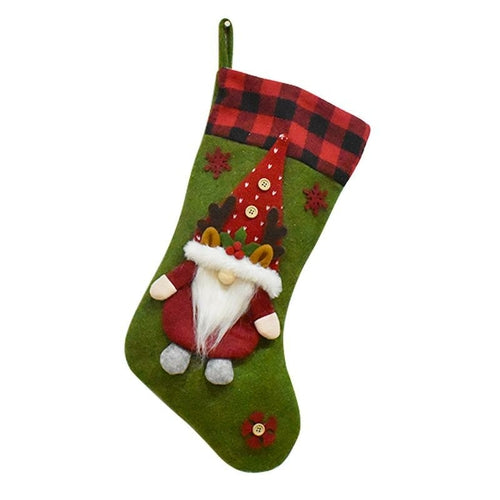 Santa Stockings Faceless Doll Stocking Candy Gift Bag
