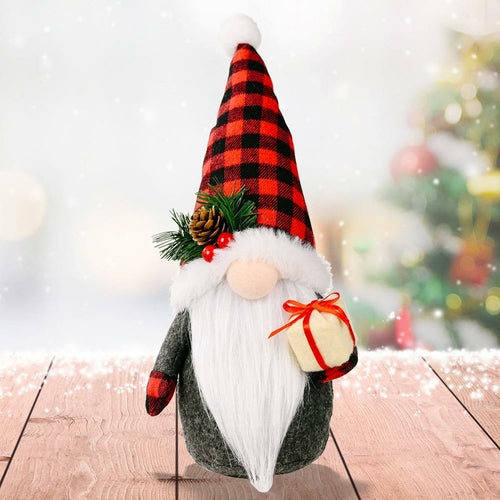 New Christmas Long Legged Santa Gnome Plush Doll