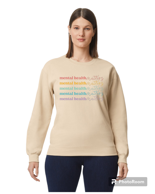 Mental Health Matters Sweatshirt (Sand)