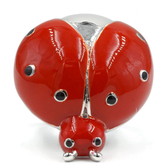 Large 3D Red Ladybug Ring