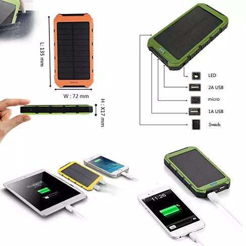 Roaming Portable Solar Power Duel Charger