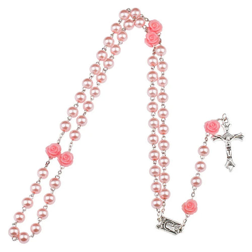 Purple Glass Bead Rosary