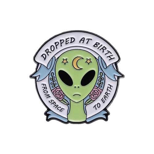 Stay Rad Enamel Pins Custom ET Alien Believe Yourself