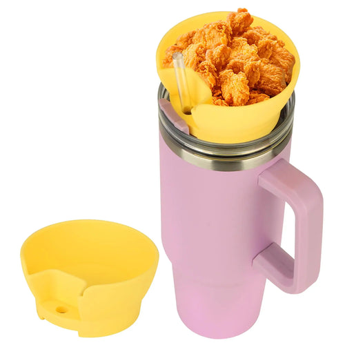 Snack Bowl for Stanley 40 oz Tumbler with Handle, Cup Snack Bowl