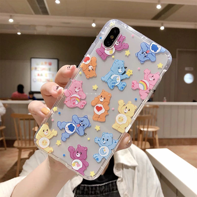 New Kawaii Care Bears Cute Cartoon iPhones