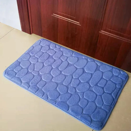 Foot Mat Coral Fleece Floor Mat Household Memory Foam Non-Slip