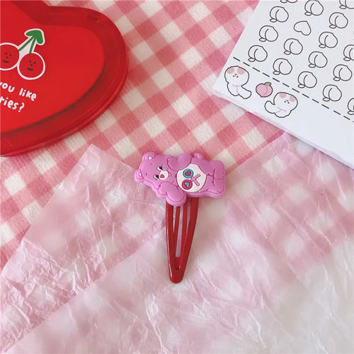 Kawaii Care Bear Hair clip Girls