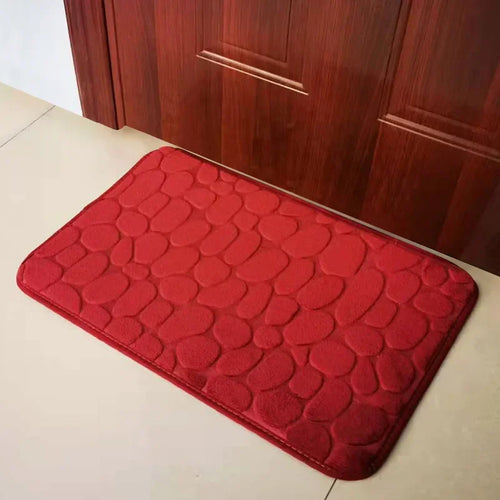 Foot Mat Coral Fleece Floor Mat Household Memory Foam Non-Slip