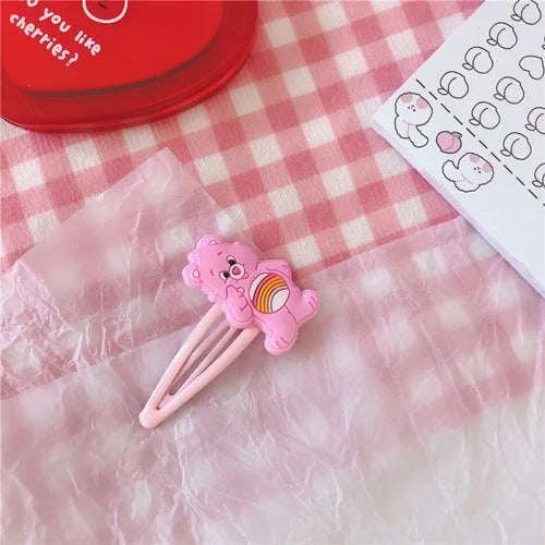 Kawaii Care Bear Hair clip Girls