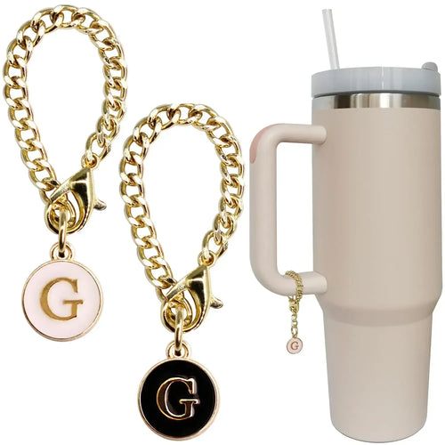 2pc/set Letter Charm Accessories for Stanley Cup 2PCS Initial Name ID