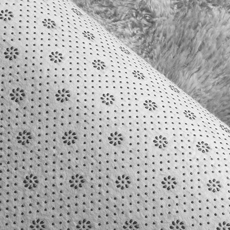 Fluffy Round Rugs For Girls Bedroom Soft Shaggy White Carpet In The
