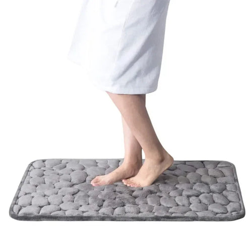 Foot Mat Coral Fleece Floor Mat Household Memory Foam Non-Slip