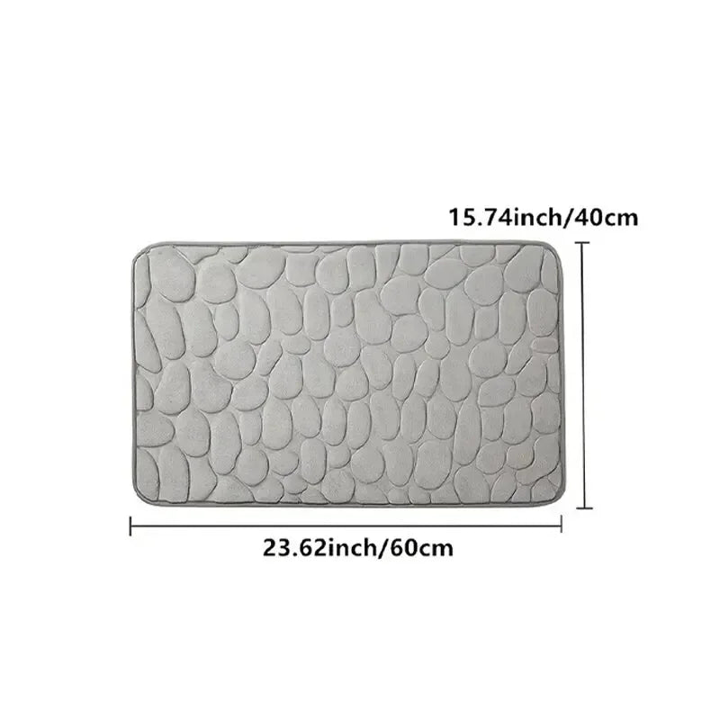 Foot Mat Coral Fleece Floor Mat Household Memory Foam Non-Slip