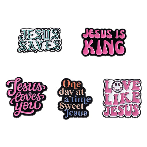 Oil Painting Quotes 3-6pcs/set Enamel Pins Custom Quotes Saying