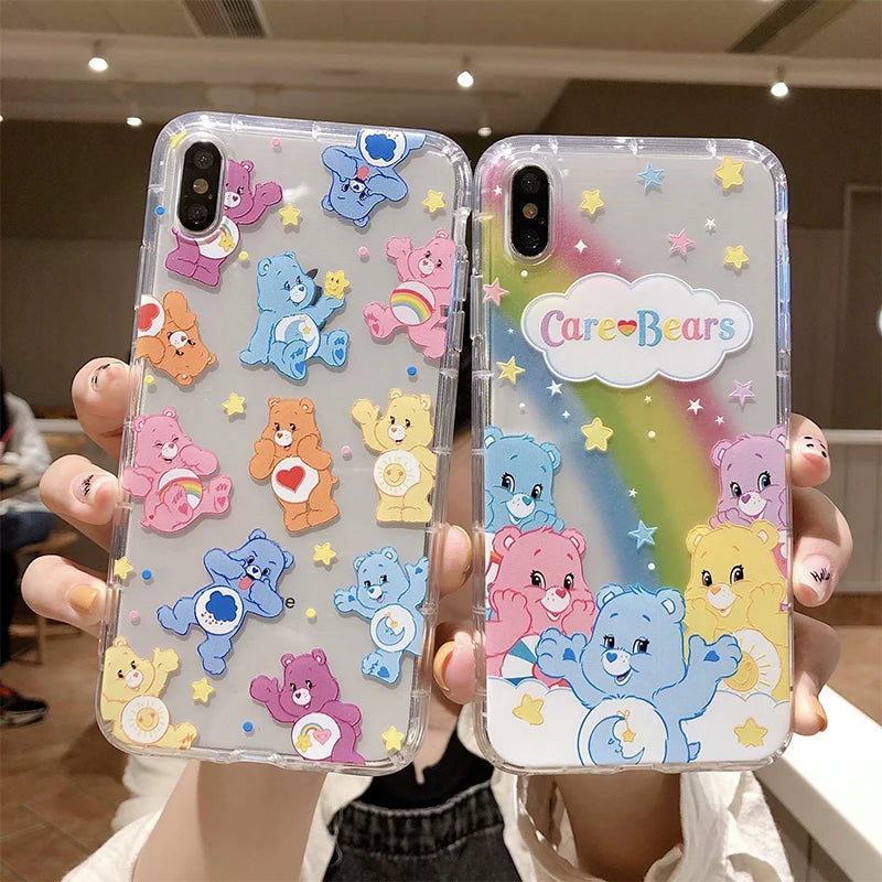 New Kawaii Care Bears Cute Cartoon iPhones