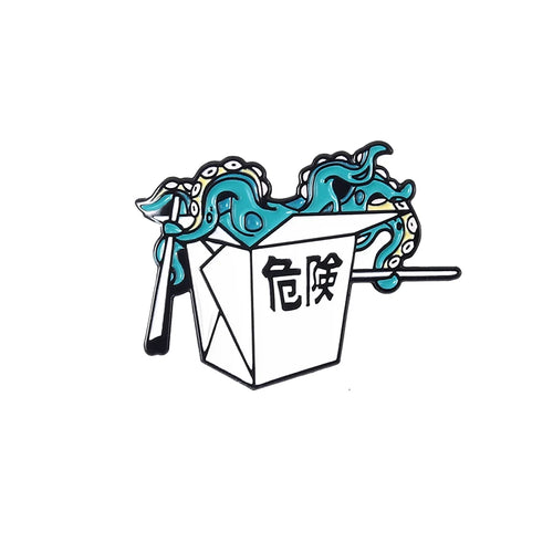 Octopus Tentacles Enamel Pins Custom
