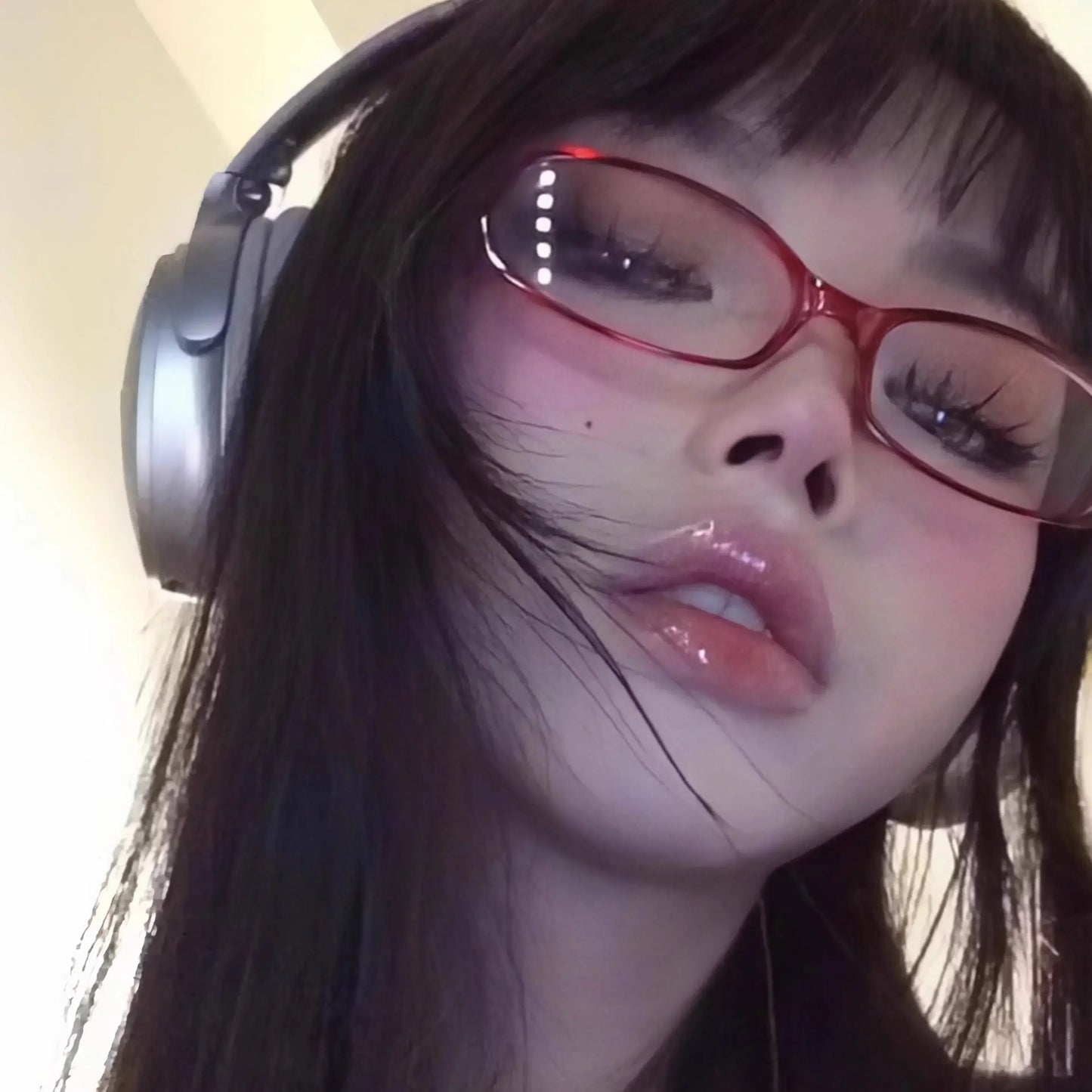 Retro Oval Glasses Women Girls Y2K Red Green Frame Glass Eyewear