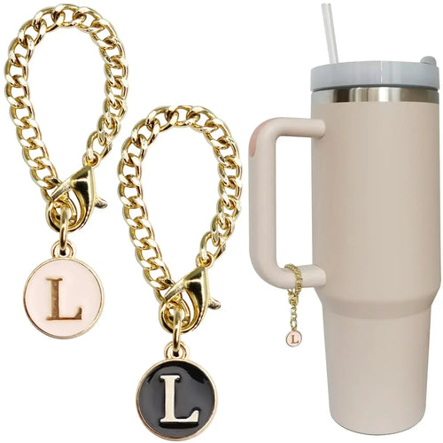 2pc/set Letter Charm Accessories for Stanley Cup 2PCS Initial Name ID