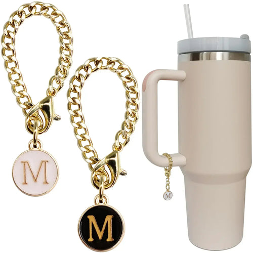 2pc/set Letter Charm Accessories for Stanley Cup 2PCS Initial Name ID