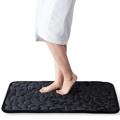 Foot Mat Coral Fleece Floor Mat Household Memory Foam Non-Slip