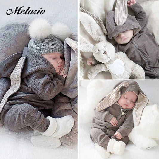Melario Boys Long Sleeved Clothing Baby Children's Big Ears Rabbit