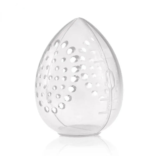 Plastic Egg Shaped Cosmetic Puff Container
