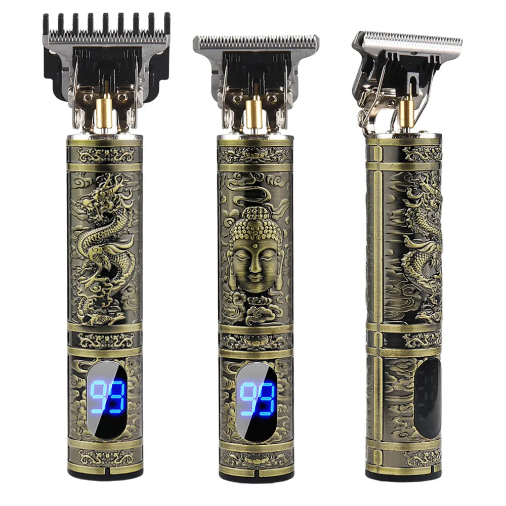 LCD Display T9 Electric Hairber 0mm Shaver Hair Trimer Home Appliances