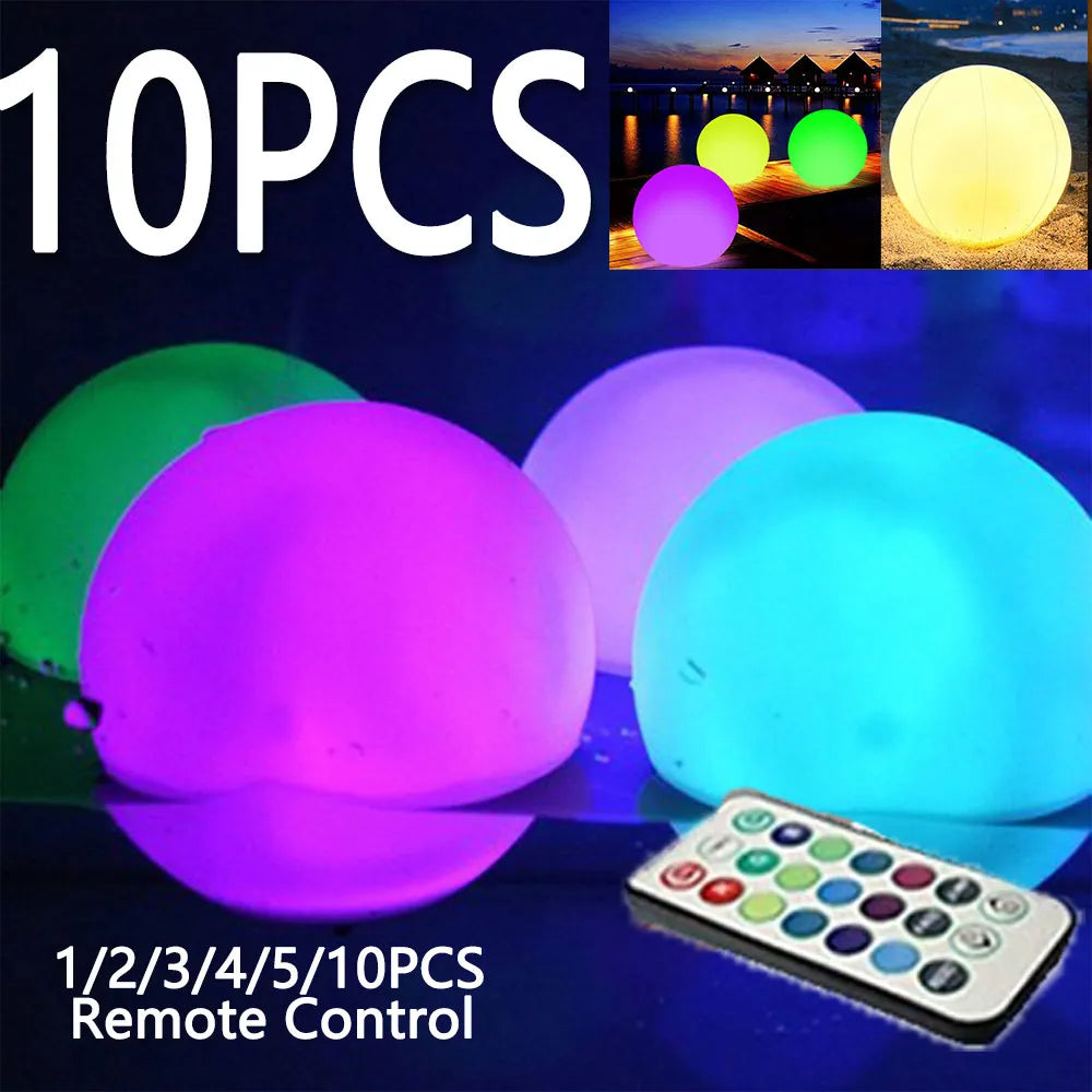 Floating Beach Ball with 16 Colors