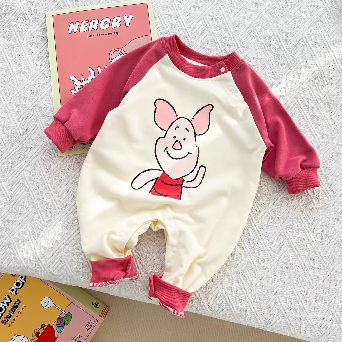 Tigger Pig Disney Cartoon Baby Clothes Long-sleeved Onesie Toddler