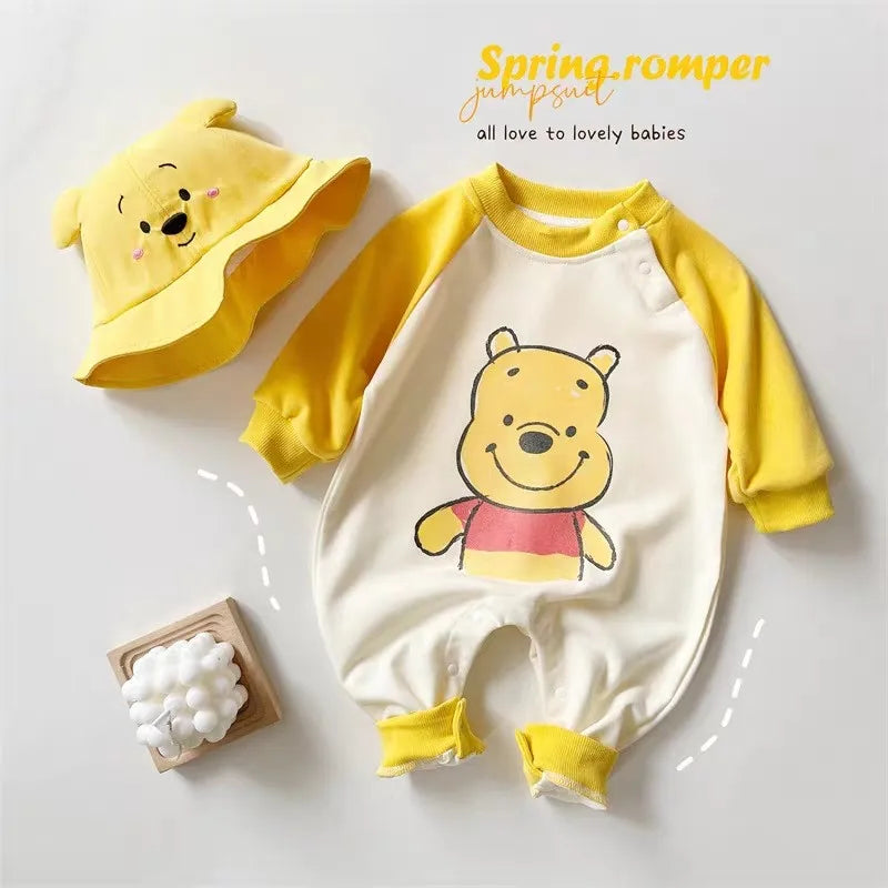 Tigger Pig Disney Cartoon Baby Clothes Long-sleeved Onesie Toddler