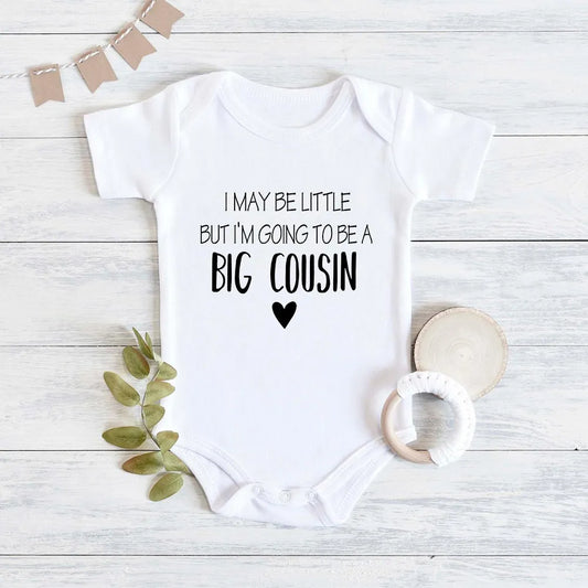 I May Be Little But I'm Going To Be a Big Cousin Fun Cute Baby Boy