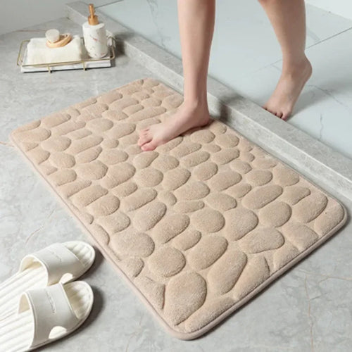 Foot Mat Coral Fleece Floor Mat Household Memory Foam Non-Slip