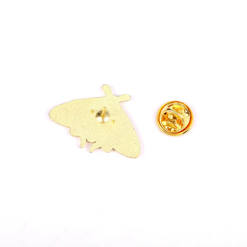 Floral Insects Enamel Pins Custom Nature Moth Cicada Scorpion
