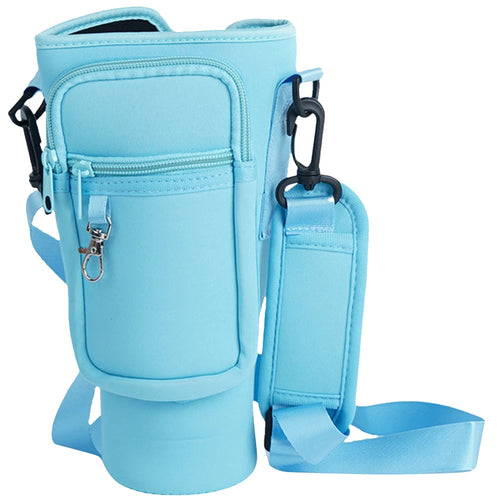 Neoprene Water Bottle Sling Bag with Phone Pocket Water Bottle Sleeve